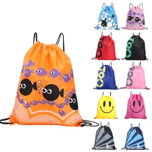 Colorful Portable Sports Bag Waterproof Swimming Bag Backpacks Double Layer Drawstring Sport Travel Shoulder Bags