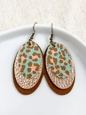 Wild Whimsy Earrings | Leopard Print Leather Accessories